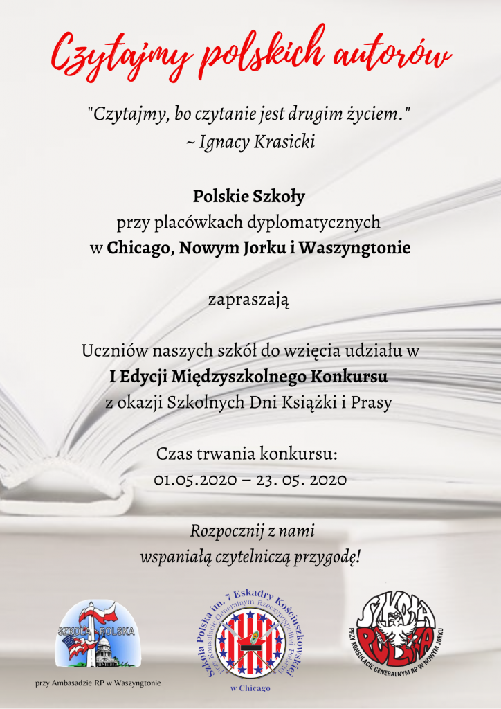 I Edycja Międzyszkolnego Konkursu „Czytajmy polskich autorów”