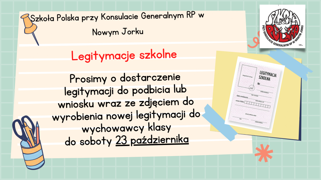 Legitymacje szkolne