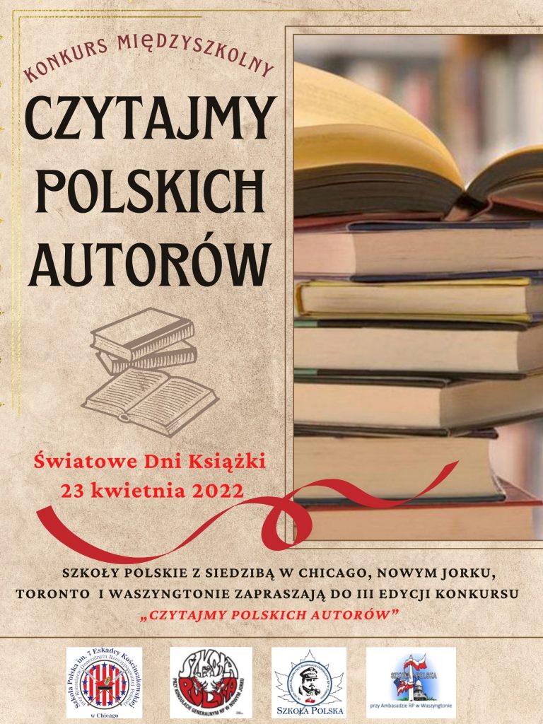 Konkurs „Czytajmy polskich autorów” dla uczniów szkół konsularnych z Ameryki Północnej