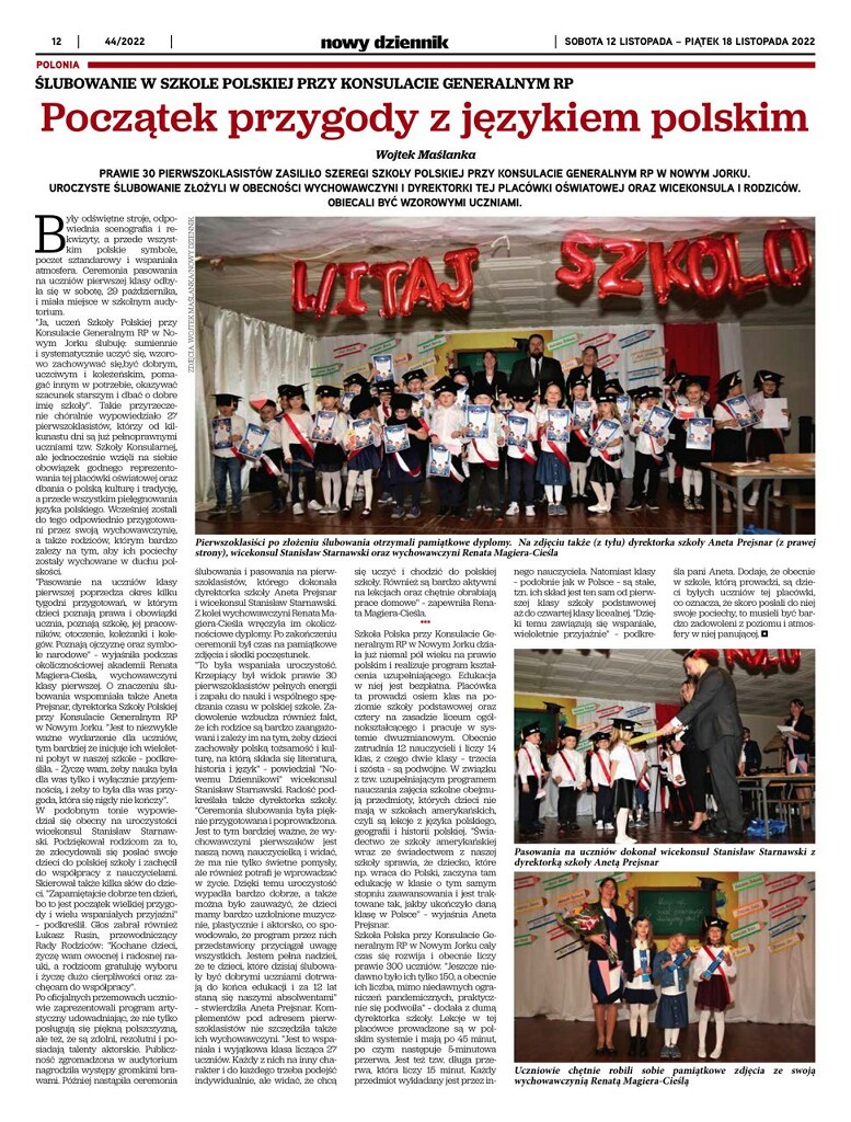 Piszą o nas w polonijnej prasie