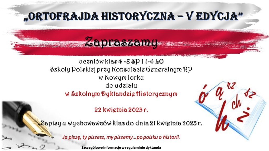 Zapraszamy do udziału w V Ortofrajdzie Historycznej