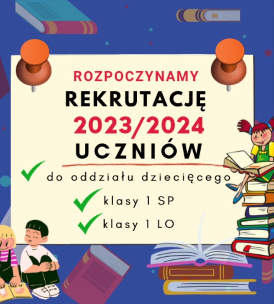 Zapisy na rok szkolny 2023/2024