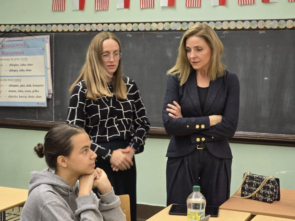 Pani Minister Joanna Mucha z wizytą w naszej szkole