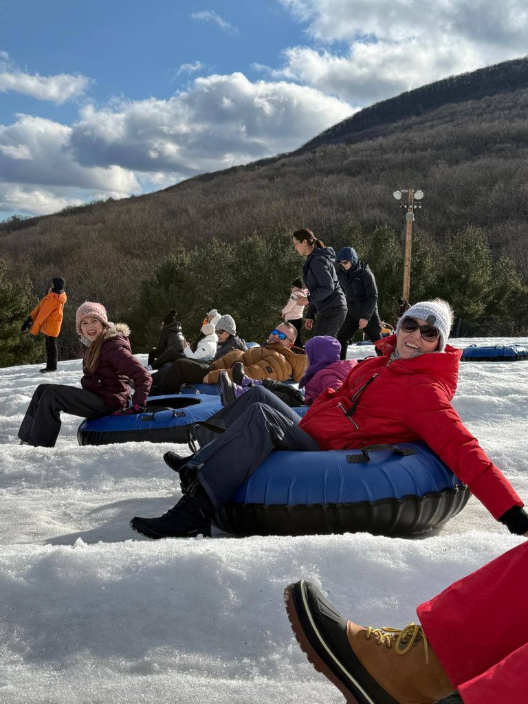 Snow tubing w Camelback