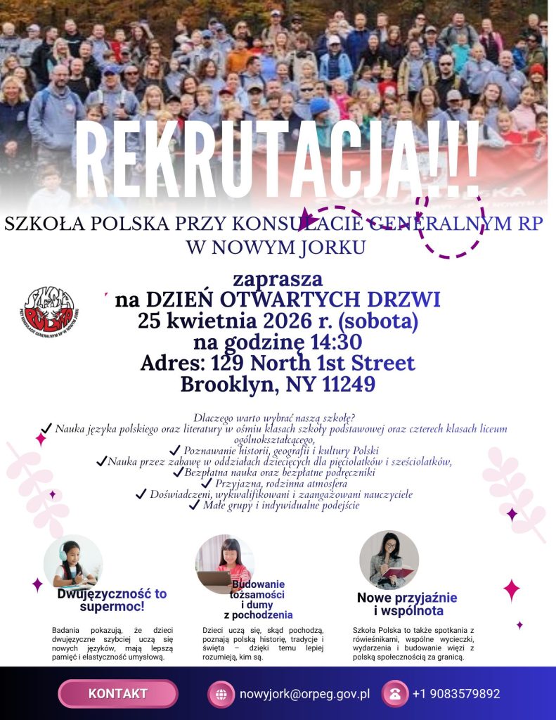 Rozpoczynamy nabór uczniów do szkoły na rok szkolny 2026/2027